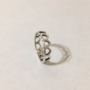 James Avery tiny hearts ring. Size 5.